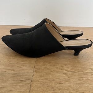 Jenni Kayne Oiled Leather Kitten Heel Mule